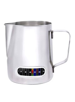 Coffee Milk Frothing Pitcher With Built-In Thermometer Silver 510ml