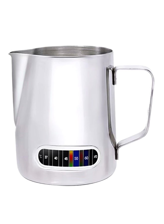 Generic - Coffee Milk Frothing Pitcher With Built-In Thermometer Silver 510ml - Image 1