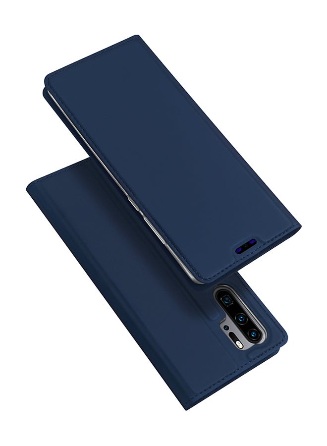 DUX DUCIS Flip PU + TPU Leather Case For Huawei P30 Pro Blue