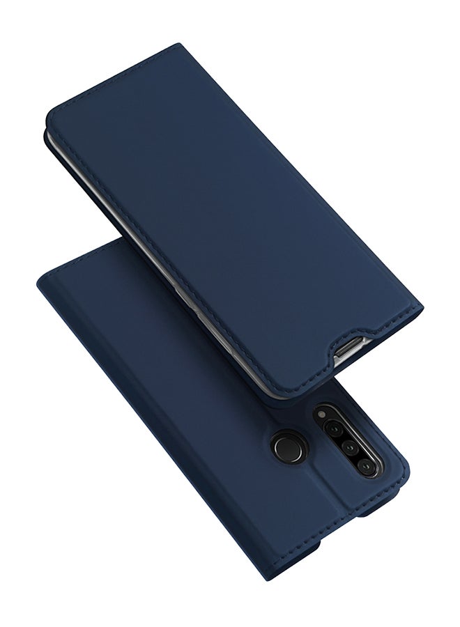DUX DUCIS Flip PU + TPU Leather Case For Huawei P30 Lite Blue