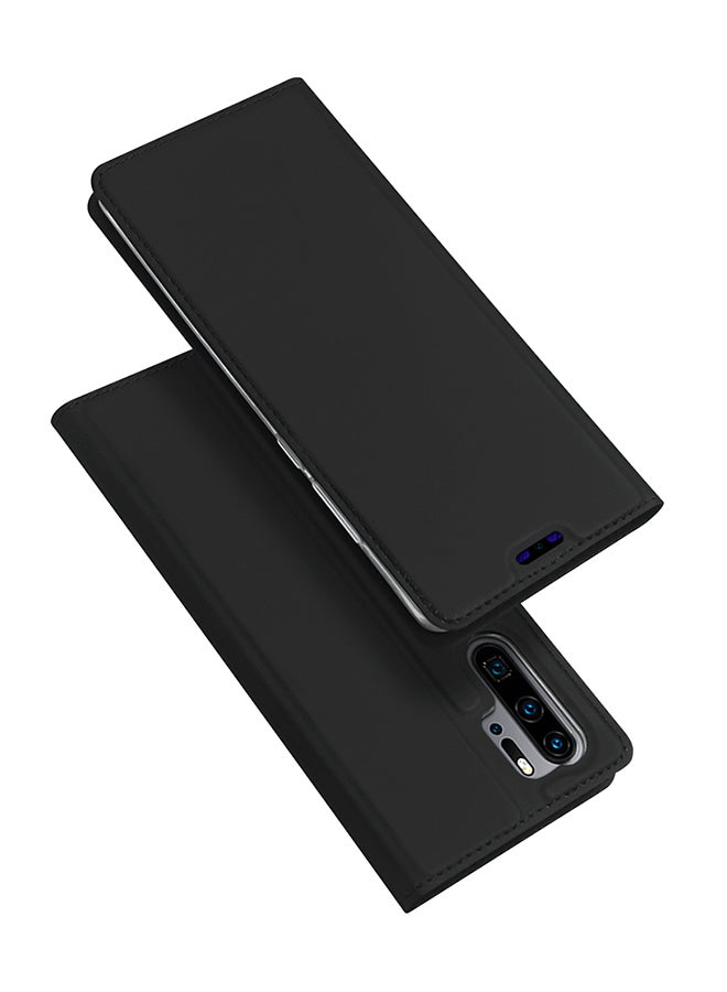 DUX DUCIS Flip PU + TPU Leather Case For Huawei P30 Pro Black