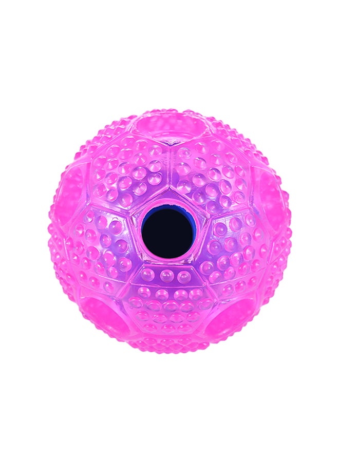كرة نطاطة من مطاط لدن بالحرارة غير سام للكلاب/ القطط وردي 7.5x7.5x7.5سم