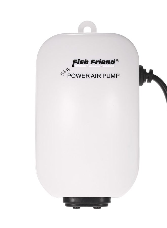 Generic Double Outlet Aquarium Air Pump White 12X6X8cm  - Image 3