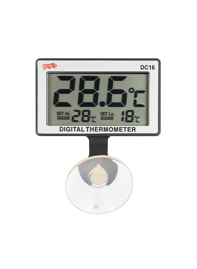 ميزان حرارة رقمي لحوض السمك بشاشة LCD رمادي 12x2.2x6.5Ø³Ù†ØªÙŠÙ…ØªØ± - Image 1