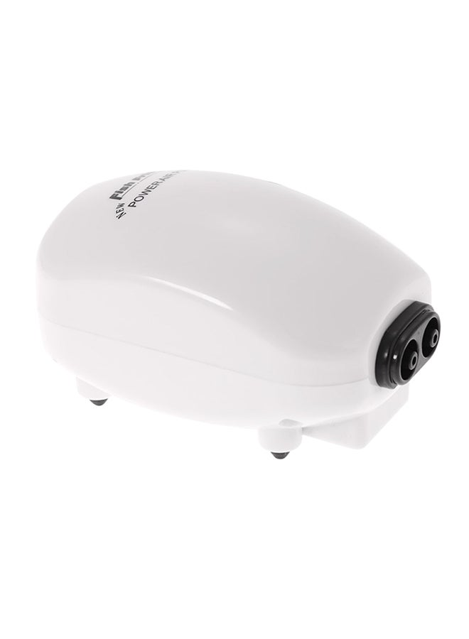 Generic Double Outlet Aquarium Air Pump White 12X6X8cm  - Image 1