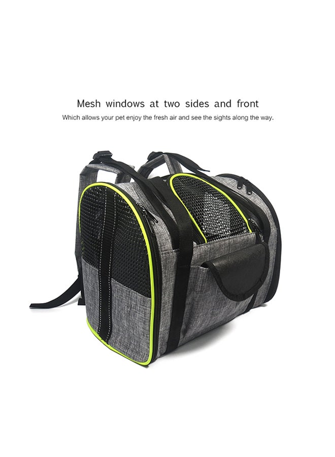 Generic Breathable Pet Carrier Backpack Fo Dogs/Cats Black 34x7.5x25centimeter  - Image 3