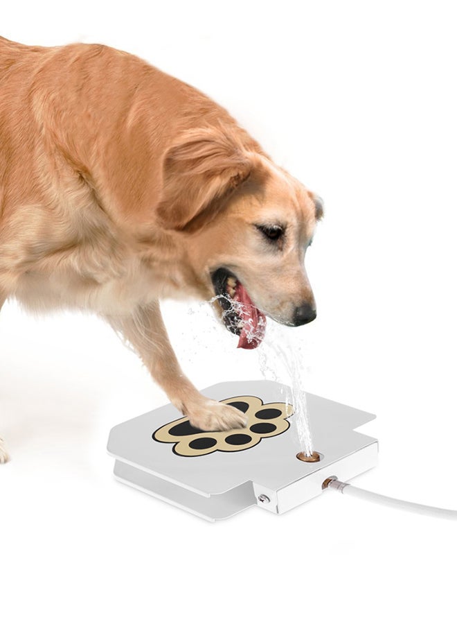 Generic Stainless Steel Pet Dog/Cat Water Fountain Tool With Hose White 26.5x6x24cm  - Image 3