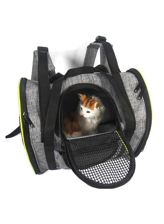Generic Breathable Pet Carrier Backpack Fo Dogs/Cats Black 34x7.5x25centimeter  - Image 2