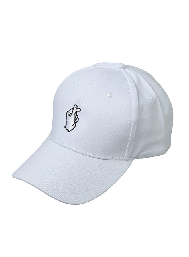 Generic - Flat Baseball Hip-Pop Cap White - Image 1
