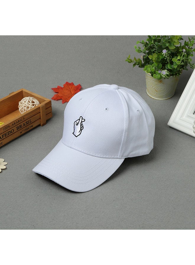 Generic - Flat Baseball Hip-Pop Cap White - Image 1