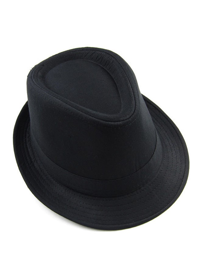 Casual Fedora Hat Black - Image 3