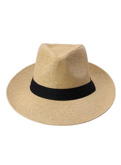 Generic Panama Straw Hat Khaki/Black  - Image 2