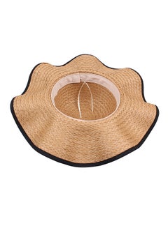 Generic Straw Bowknot Hat Light Brown  - Image 2