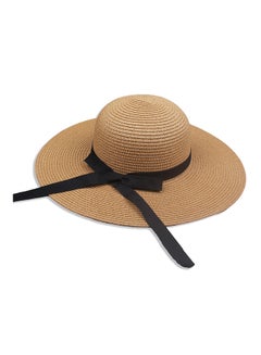 Generic Bowknot Straw Hat Coffee  - Image 1