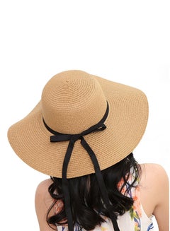 Generic Bowknot Straw Hat Coffee  - Image 2