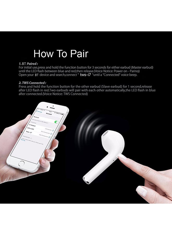 Generic - Bluetooth Wireless In-Ear Earbud With Charging Box White - Image 1
