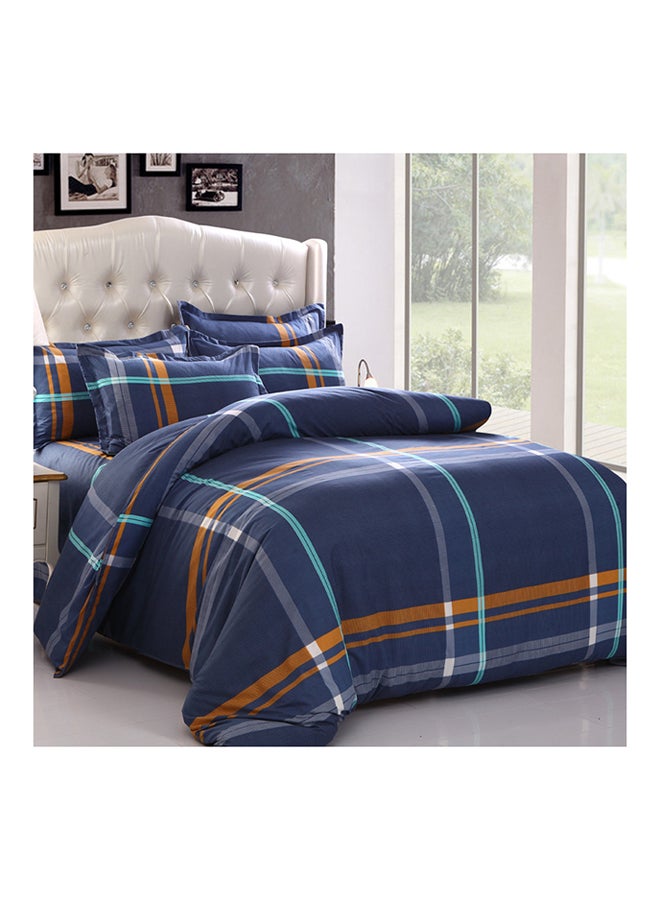 4-Piece Floral Design Bedding Set Cotton Multicolour