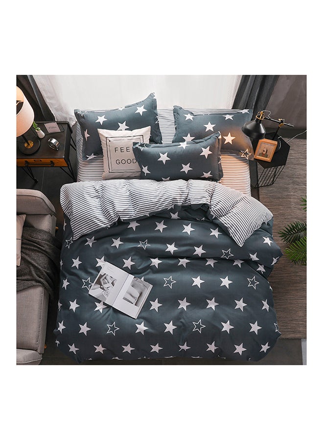 Generic 4-Piece Floral Design Bedding Set Cotton Multicolour 
