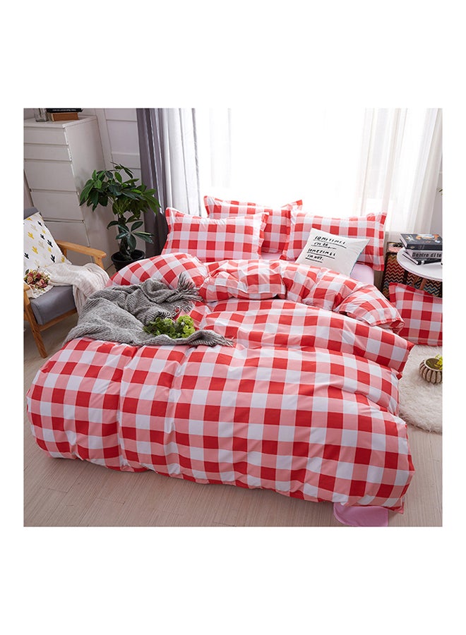 4-Piece Floral Design Bedding Set Cotton Multicolour