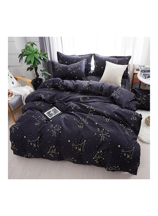 Generic 4-Piece Floral Design Bedding Set Cotton Multicolour 