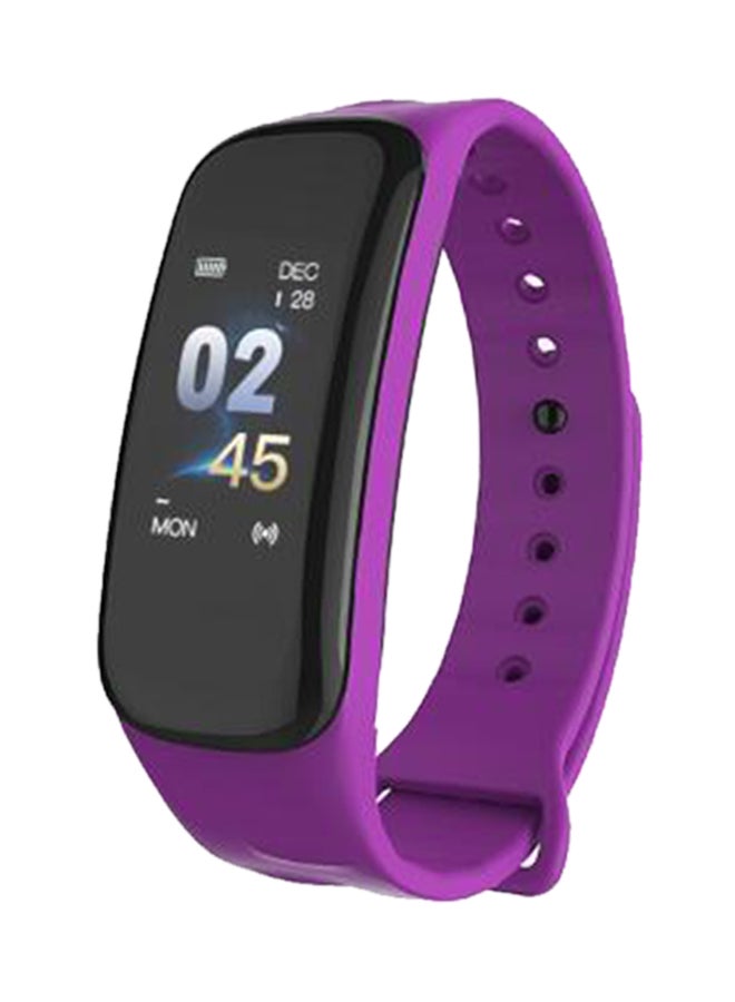Smart Bracelet Heart Rate Monitor Fitness Tracker For Android iOS C1Plus Purple - Image 1