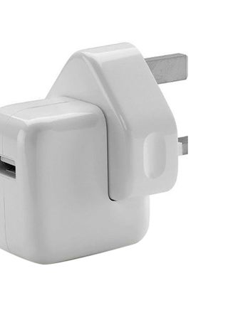 USB Mains Adapter 12W charger UK Plug For iPad/iPhone/Samsung White - v1558691598/N26162535A_1