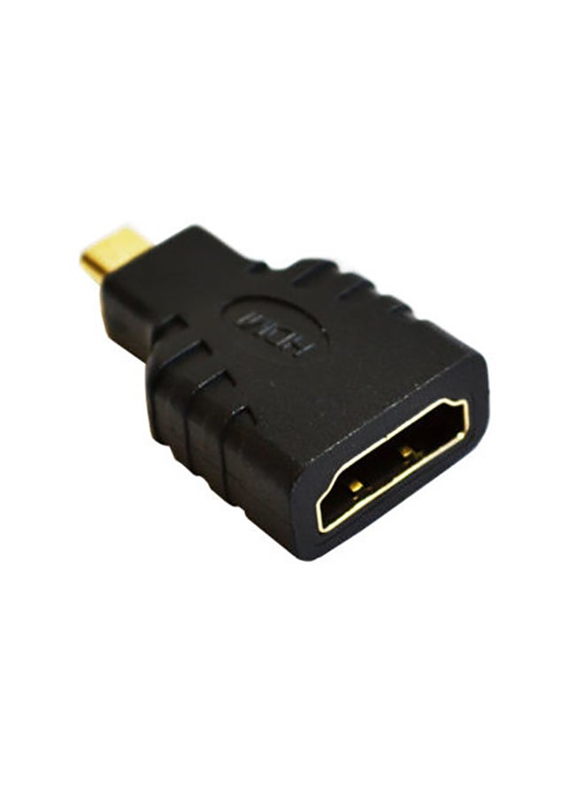 Micro Hdmi to Hdmi Cable Adapter Black  - Image 2