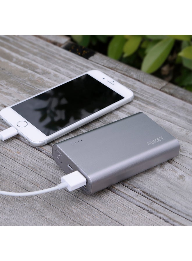 Aukey High Capacity Power Bank Silver - Image 2