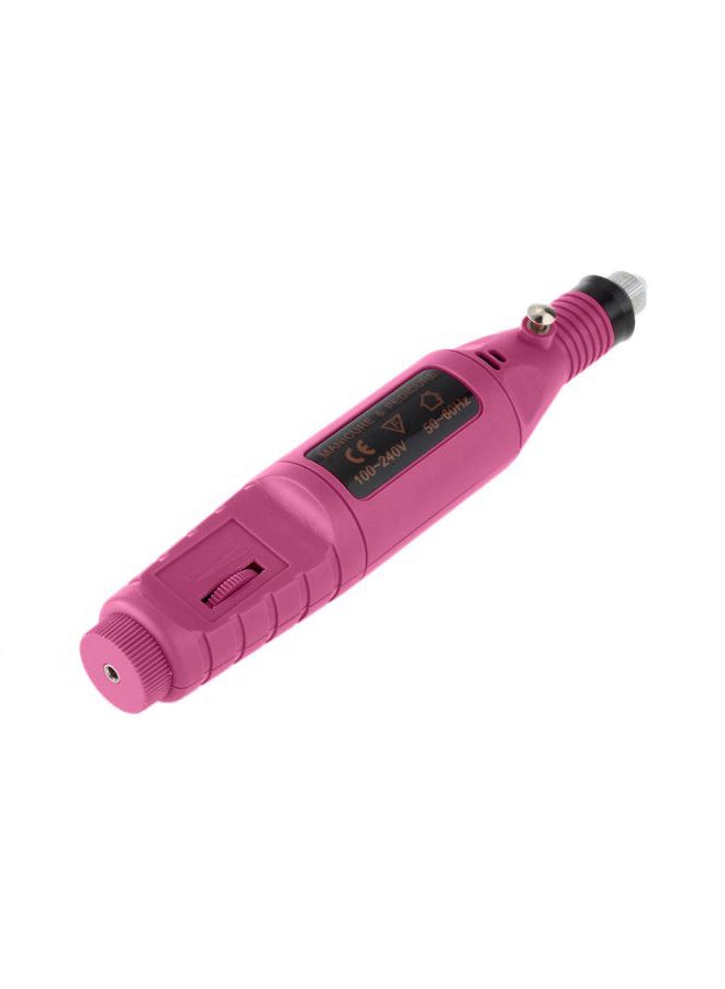 Generic Pen Shaped Electric Nail Drill Machine With 6 Bits Pink/Silver  - Image 3