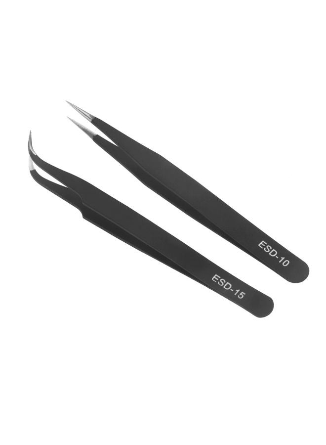 قطعتان من أدوات تزيين الأظافر أسود - Image 1