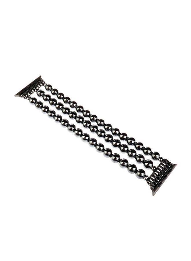 ISank Bracelet Strap Replacement Band For Apple Watch Series 1/2/3/4 38mm/40mm Black  - Image 1