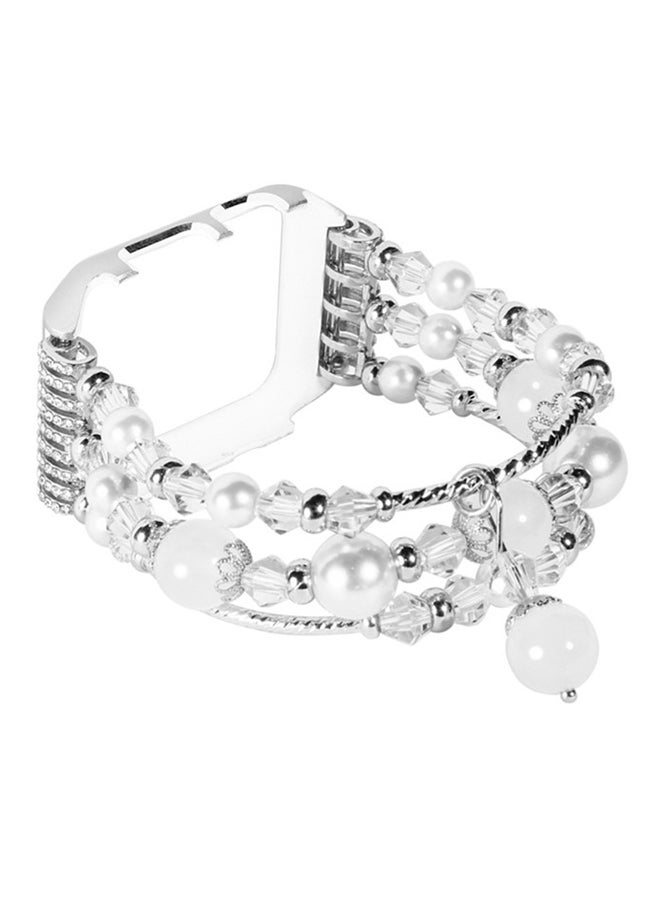 ISank Replacement Band With Frame For Apple Watch 1/2/3/4 38/40mm White - Image 1