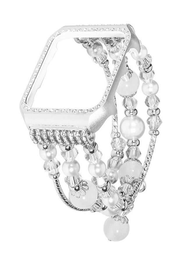 ISank Replacement Band With Frame For Apple Watch 1/2/3/4 38/40mm White - Image 2