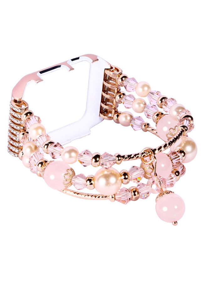 ISank Replacement Band With Frame For Apple Watch 1/2/3/4 38/40mm Pink - Image 1