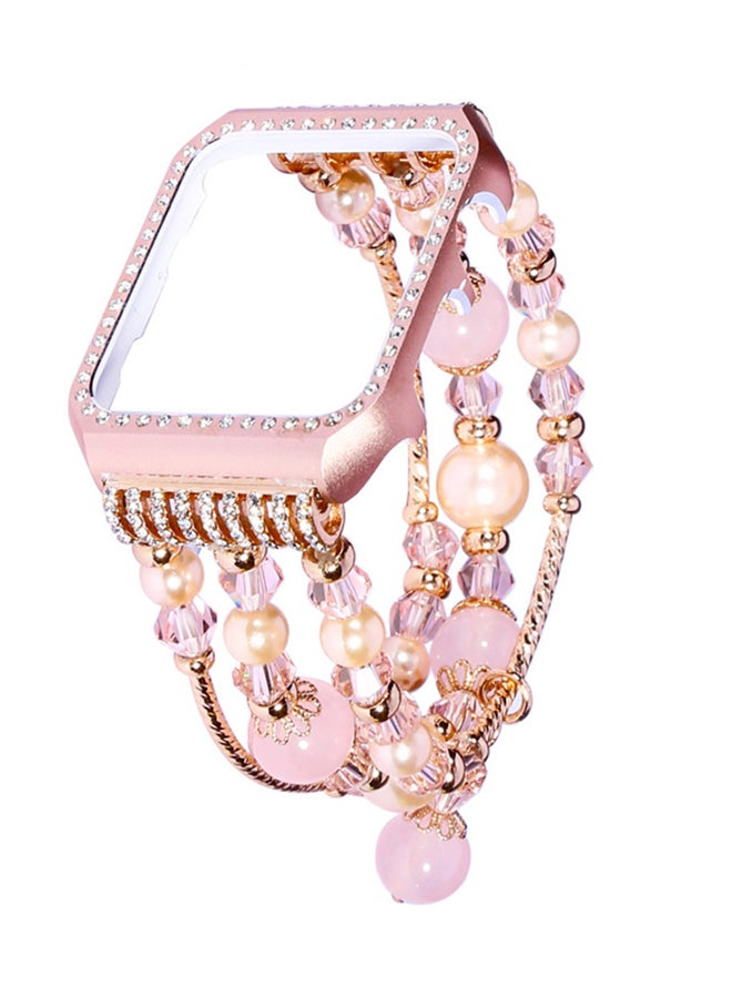 ISank Replacement Band With Frame For Apple Watch 1/2/3/4 38/40mm Pink - Image 2