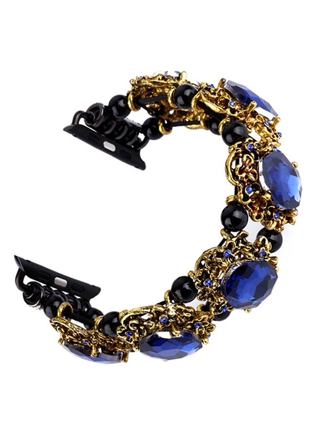 ISank Bracelet Replacement Band For Apple Watch Series 3/4/5 Royal Blue - Image 1