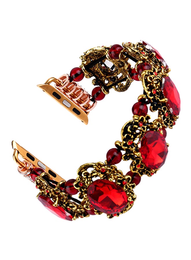 آيسانك سوار بديل لساعة أبل 3/4/5 أحمر - Image 1