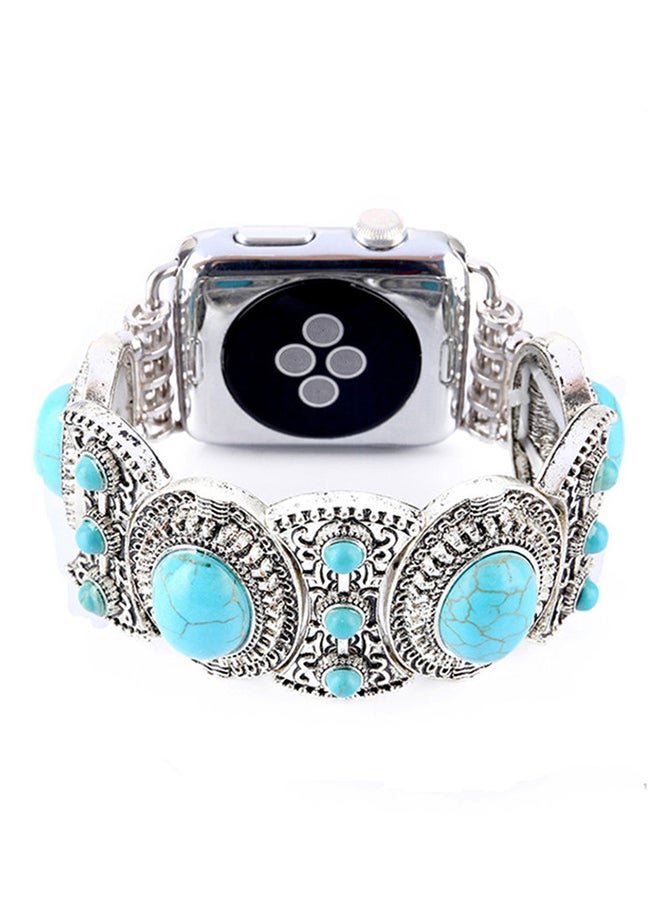 ISank Bracelet Replacement Band For Apple Watch 3/4/5 Sky Blue - Image 2