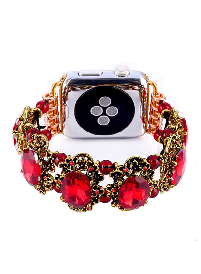 آيسانك سوار بديل لساعة أبل 3/4/5 أحمر - Image 2