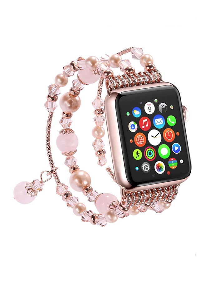 آيسانك سوار بديل لساعة أبل 3/4/5 وردي - Image 2