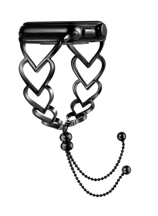 آيسانك سوار بديل لساعة أبل ووتش سيريز 3/4/5 أسود - Image 2