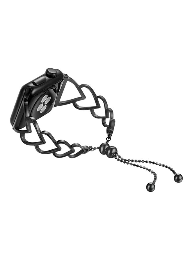 آيسانك سوار بديل لساعة أبل ووتش سيريز 3/4/5 أسود - Image 1