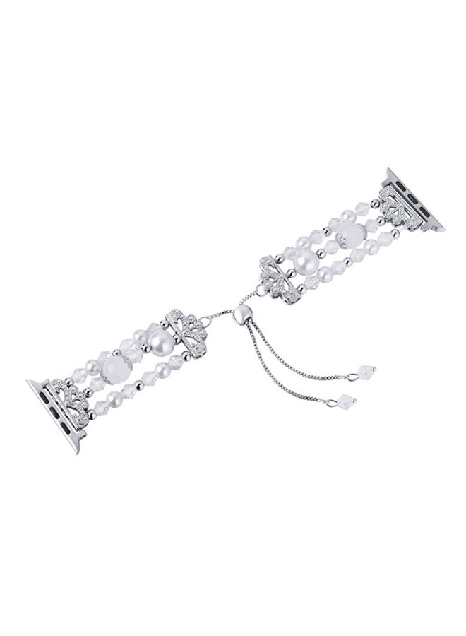 آيسانك سوار بديل لساعة أبل ووتش سيريز 3/4/5 فضي - Image 1