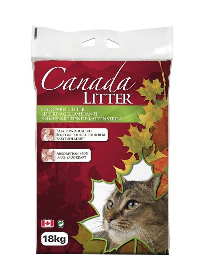 CANADA Clumping Cat Litter Baby Powder Multicolour 18kg