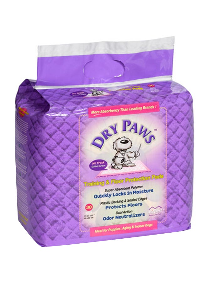 طقم وسادات أرضية للتدريب مكون من 30 قطعة أبيض 58x61سم