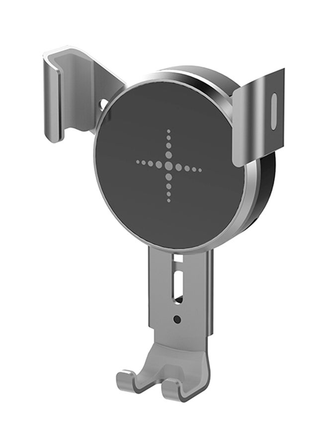 Wireless Fast Charger Car Mount Black/Silver - Image 1