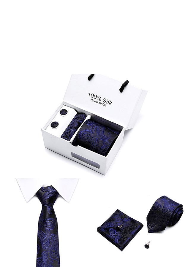 Sharpdo Polyester Necktie Set Black/Blue  - Image 3