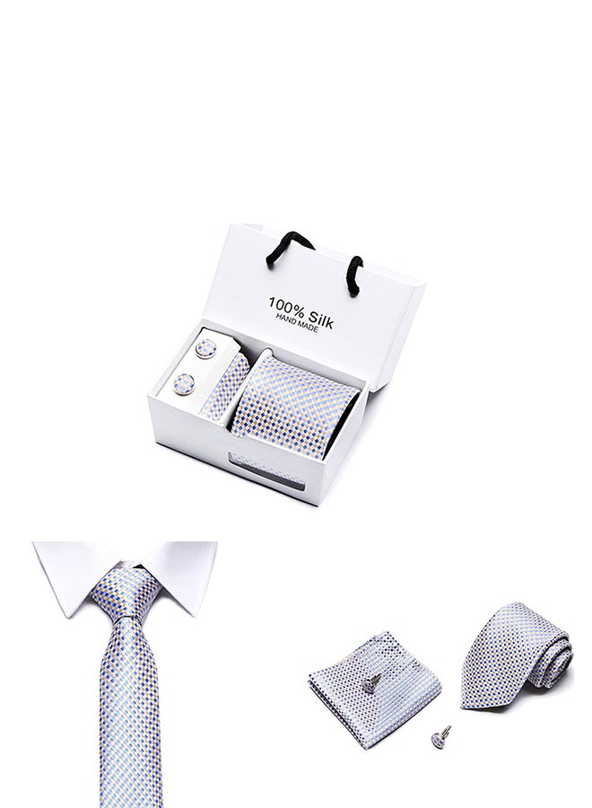 Sharpdo Polyester Necktie Set Grey/Blue/Beige  - Image 3