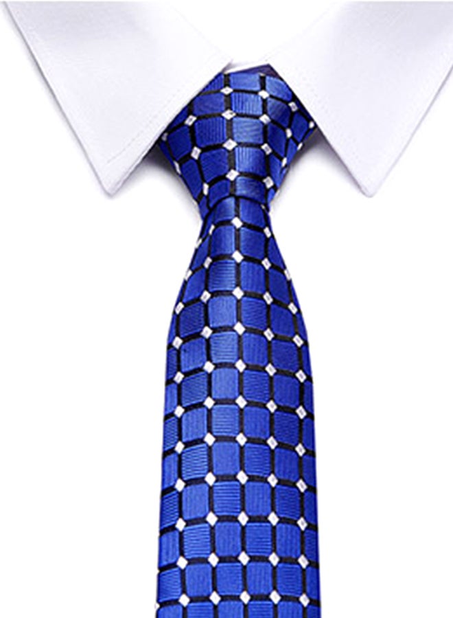Sharpdo Polyester Necktie Set Blue/Black/White  - Image 4
