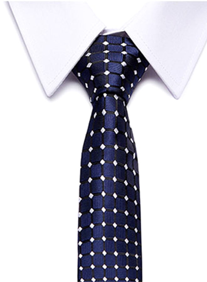 شاربدو مجموعة ربطة عنق بوليستر أزرق/أسود/أبيض - Image 4